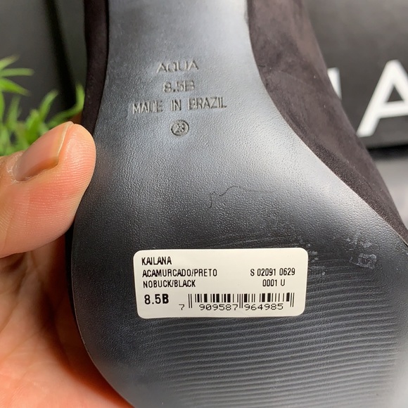 AQUA KAILANA ANKLE STRAP POINTED TOE PUMPS. - Picture 8 of 9